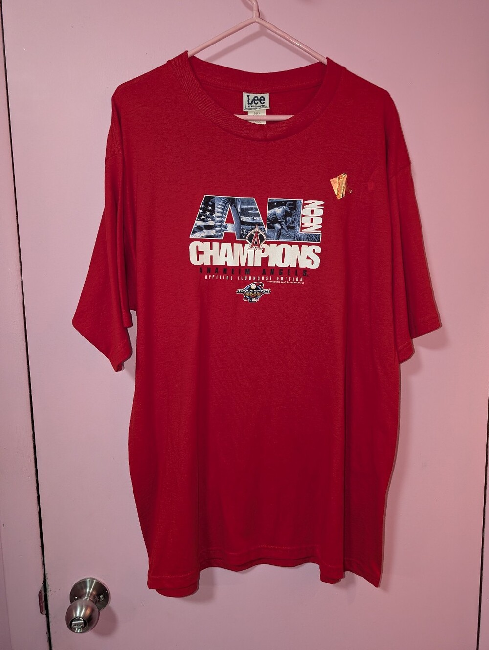 Vintage MLB Anaheim Angels Champions 2002 World Series T-Shirt